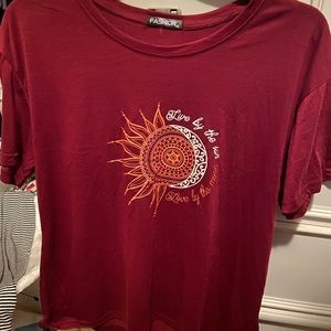 Burgundy Plus Size Shirt